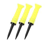 SPYMINNPOO T-Shirt da Elastica Gialla per Colpi più Lunghi e Ripristino della Potenza, Strumenti di Allenamento con Supporto per Pallina da 3 Pezzi per Golfisti, Materiale Plastico da 83 Mm