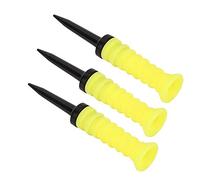 SPYMINNPOO T-Shirt da Elastica Gialla per Colpi più Lunghi e Ripristino della Potenza, Strumenti di Allenamento con Supporto per Pallina da 3 Pezzi per Golfisti, Materiale Plastico da 83 Mm