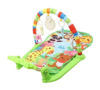 SPYMINNPOO Tappetino da Gioco per Palestra per Bambini in Tessuto Premium con Pianoforte e 5 Giocattoli Appesi, Tappeto per Bambini Lavabile in Lavatrice, Verde