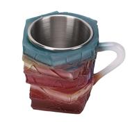 SPYMINNPOO Tazza per Libri Dipinta, novità Libri 3D Stack Tazza da caffè in Resina 11 Once Lavabile in Lavastoviglie per gli Amanti della Letteratura