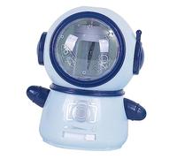 SPYMINNPOO Temperamatite Elettrico Spaceman, Sicuro e Flessibile, Portatile, per Aule Domestiche, Batterie AA X 2 (azzurro)