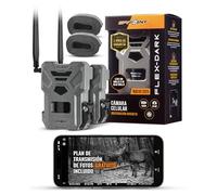 Spypoint FLEX-DARK - Telecamera cellulare da 40 MP, video 1080p + suono, fotocamera da gioco senza bagliore, visione notturna per caccia, attivazione del movimento, rilevamento di 30,5 m, senza