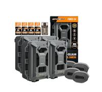 SPYPOINT Force-24MP Non-Cellular 2k Video Trail Camera (confezione doppia) Bundle con scheda di memoria da 32 GB e lettore di schede (9 articoli)