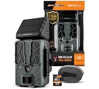 SPYPOINT Force-PRO-S 2.0 Solar Trail Camera, Pannello Solare Integrato, Velocità di Trigger 0.2S, Portata Flash 90ft, Gamma di Rilevamento 33,5 m, Modalità Video 4K/2K/1080p, Foto 48MP, Alimentazione