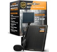 SPYPOINT Pannello solare SPLB-10 per fotocamere Trail - include una batteria interna, capacità della batteria 7500 mAh, presa di alimentazione 12 V, impermeabile IP66, rotazione a 360° e braccio di