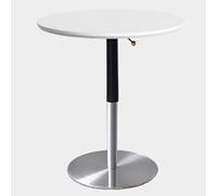 SPYQKHSH Tavolo da bar, tavolo da pub rotondo regolabile in altezza, tavolo da pranzo moderno di metà secolo con robusta base in metallo, for soggiorno, bar, ufficio, bistrot(E,70x77cm)