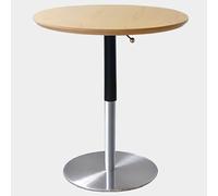 SPYQKHSH Tavolo da bar, tavolo da pub rotondo regolabile in altezza, tavolo da pranzo moderno di metà secolo con robusta base in metallo, for soggiorno, bar, ufficio, bistrot(F,60x77cm)