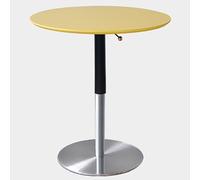 SPYQKHSH Tavolo da bar, tavolo da pub rotondo regolabile in altezza, tavolo da pranzo moderno di metà secolo con robusta base in metallo, for soggiorno, bar, ufficio, bistrot(D,70x77cm)