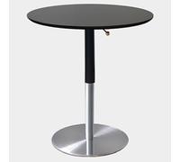 SPYQKHSH Tavolo da bar, tavolo da pub rotondo regolabile in altezza, tavolo da pranzo moderno di metà secolo con robusta base in metallo, for soggiorno, bar, ufficio, bistrot(A,80x77cm)
