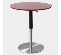 SPYQKHSH Tavolo da bar, tavolo da pub rotondo regolabile in altezza, tavolo da pranzo moderno di metà secolo con robusta base in metallo, for soggiorno, bar, ufficio, bistrot(C,50x77cm)