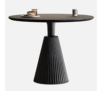 SPYQKHSH Tavolo da pranzo rotondo in legno for 2-4 persone, tavolo da cucina moderno in stile fattoria con base scanalata, for casa, sala da pranzo, cucina, soggiorno(B,60x75cm)