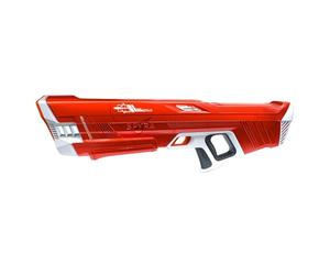 Spyra Three™ - Pistola ad acqua elettrica, ricarica automatica, 3 modalità di gioco, colpo a LED e indicatore batteria, portata 15 m, giocattolo estivo premium (rosso)