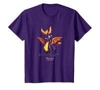 Spyro Purple Adorably Ferocious Dragon Action Pose Maglietta, Bambini, Viola, 6 Anni