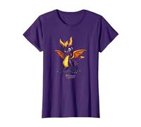Spyro Purple Adorably Ferocious Dragon Action Pose Maglietta, Donna, Viola, L