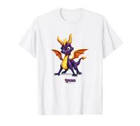 Spyro Purple Adorably Ferocious Dragon Action Pose Maglietta, Uomo, Bianco, 6XL