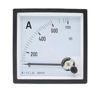 SQ-96 Misuratore di amperometro AC a puntatore 2 volte sovraccarico tipo 50/5A 100/5A 500/5A Gamma pannello indicatore amperometro analogico 96x96mm(600A(5A))