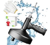 SQAQS 10 m Pulitore per scarichi, Spirale di Scarico Ideale per la Pulizia dei Tubi Ecologica, Molla Sturatubi per Scarico Cucina Doccia Intasato e WC, Coclea di Drenaggio per Pulizia Tubi