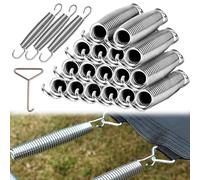 SQAQS 21PCS Molle per Trampolino da 14 cm, Molla per Trampolino Resistente con Gancio per Trampolino, Molle di Ricambio per Trampolino in Acciaio Inox, Molle per Trampolino per Interno ed Esterno