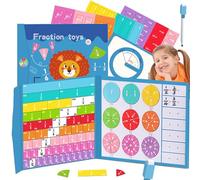 SQAQS Matematica Montessori Primaria, Ci sono aiuti didattici ad angolo di attività 360°, Manipolatori Matematici Magnetici, Giochi Educativi Frazioni, Giochi di Matematica per Bambini