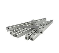 SQGGMOAUSC 1pc 20x25 Compatct-Type 1/4" BSP Femmina 2 3 4 5 6 7 8 10 12 Modi 4-14 Porte Solido Alluminio Pneumatico Collettore Aria Blocco Splitter (3 Vie 5 Porte)