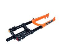 SQIANKUN Forcella MTB Forcella ad Aria for Sospensione Bicicletta da Montagna 26/27,5/29 Forcella MTB 160mm Forcella Bici da Viaggio 9X100MM Cuscinetto in Metallo Forcella della Bicicletta(26 Orange)