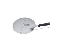 SQIANKUN Pala Per Pizza Pala for pizza Spatola Manico in plastica Pieghevole Rotonda Acciaio inossidabile Attrezzi for dolci Accessori Antiaderente Paletta for pasticceria Cucina Cottura(10 inches)