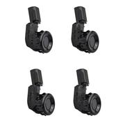 SQIFBA Aria Massa Sensore di parcheggio PDC a ultrasuoni paraurti 4 Pezzi per Land per Cruiser 5.7L V8 89341-60050(Nero Lucido)
