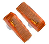 SQIFBA Indicatore Luminoso Indicatore di Direzione Laterale per Mercedes per Benz W124 R129 W140 W202 W201 1248202321 2028201521 Indicatori Specchio Lateral(Yellow Lens)