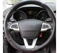 SQIFBA Interni Auto Adesivi per Rivestimento della Copertura di Protezione del Volante in ABS Cromato per Ford per Focus 3 MK3 2015 2016 2017 2018 Parti Decorazioni Auto(Argento)