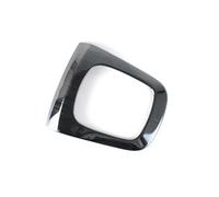 SQIFBA per Q3 2013-17 Console Lo Styling Dell'auto Decorazione del Cambio Cornice in Fibra di Carbonio Adesivi per Pannello Cambio Colorati Accessori per Auto Adesivi Decorativi(Nero)
