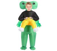 SQINGG - Costume gonfiabile alieno, adatto per cosplay di Halloween, Natale, cosplay, abito da festa e spettacoli, costume gonfiabile di lusso (A 120-150 cm)