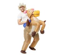 SQINGG Costume gonfiabile da cavallo, costume gonfiabile per adulti, divertente, adatto per Halloween, Natale, feste di carnevale (150-190 cm)
