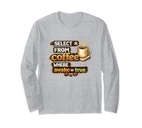 SQL Coffee Where Awake è sinonimo di Vero Umorismo da sviluppatore Maglia a Manica