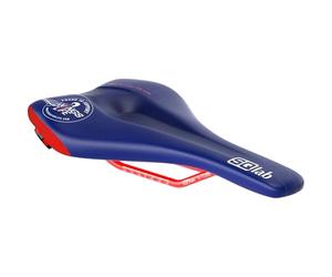 SQlab GmbH 611 Ergowave Wings Life (Ltd. Ed.), Sella Di Bicicletta MTB Gravity E Performance Unisex Adulto, Blu-Rosso, 16 cm