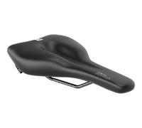 SQlab Sella 610 M-D active da trekking, sella per bicicletta | Sella da trekking ergonomica, sella per donna e uomo, nera sella per bicicletta larghezza 14 - 17 cm