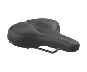SQlab Sella 621 M-D active 2.1 per city bike, larghezza 18cm, 21cm, 24 cm | Sella comfort per bicicletta, sella ergonomica per donna e uomo, unisex, nera