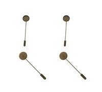 SQMSK 12 * 60MM 20 pz Fermagli per Capelli in Metallo Dorato Vassoio Mollette per Capelli Vassoio per Capelli Bobby Pin con Vassoio Vuoto Cornice Rotonda Impostazioni Vassoi per Perno di Capelli