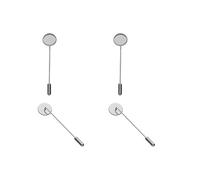 SQMSK 12 * 60MM 20 pz Fermagli per Capelli in Metallo Dorato Vassoio Mollette per Capelli Vassoio per Capelli Bobby Pin con Vassoio Vuoto Cornice Rotonda Impostazioni Vassoi per Perno di Capelli