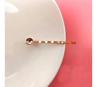 SQMSK 3.5-7CM 20 pz Fermagli per Capelli in Metallo Dorato Vassoio Mollette per Capelli Vassoio Forcine per Capelli con Vassoio Vuoto Cornice Rotonda Impostazioni Vassoi per Forcina per Capelli Fai da