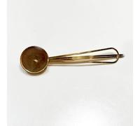 SQMSK 3.5-7CM 5 pz Fermagli per Capelli in Metallo Dorato Vassoio Mollette per Capelli Vassoio Forcine per Capelli con Vassoio Vuoto Cornice Rotonda Impostazioni Vassoi per Forcina per Capelli Fai da