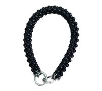 SQMSK 30-50cm 3 Pezzi Manico per Borsa Nero Corto con Perla per la Realizzazione di Borse Tracolle per Borse di Ricambio Manici per Borse a Catena in Rilievo Cinghie a Catena per Borse