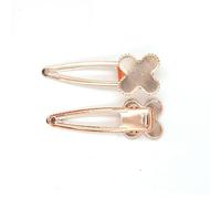 SQMSK 70 * 24MM 30 pz Fiore Fermagli Per Capelli In Metallo Vassoio Mollette Per Capelli Vassoio Per Capelli Bobby Pin Con Vassoio Vuoto Cornice Rotonda Impostazioni Vassoi per Perno Di Capelli