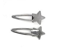 SQMSK 73 * 30MM 50 pz Stella Fermagli per Capelli in Metallo Vassoio Mollette per Capelli Vassoio Per Capelli Bobby Pin con Vassoio Vuoto Cornice Rotonda Impostazioni Vassoi per Perno di Capelli