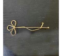 SQMSK 7CM 50 pz Fermagli per Capelli in Metallo Dorato Vassoio Mollette per Capelli Vassoio Forcine per Capelli con Vassoio Vuoto Cornice Rotonda Impostazioni Vassoi per Forcina per Capelli Fai da Te
