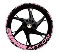 SQNYDH Adesivi Mozzo Ruota Set Completo Striscia Riflettente per Mozzo Ruota Moto, Colore Notturno, per Yamaha MT09 MT-09 MT 09 Moto Cerchioni Adesivo(Colore 16)