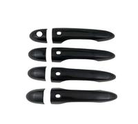 SQNYDH Copertura Maniglia Rivestimento Per Maniglia Esterna Auto Per Maserati Per Levante 2016-2019 2020 2021 2022 2023 2024 Con 2/4 Fori Smart Nero Lucido Porta Esterna Auto(Colore 3)