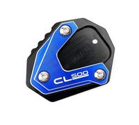 SQNYDH Estensore Piastra di Supporto per Cavalletto Laterale per Moto per Ho&NDA CL500 CL 500 2023, Pedane, Supporto Cavalletto, Estensione Piastra allargata per cavalletto latera(Blu)
