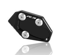 SQNYDH Estensore Piastra di Supporto per Cavalletto Laterale per Moto per Yamaha MT-03 YZF-R3 2013-2024, Estensione Cavalletto Laterale Piastra allargata per cavalletto latera(Nero 1)