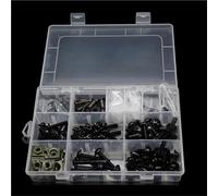 SQNYDH Kit Viti Bulloni Carenatura Moto Kit di Fissaggio Carenatura per Moto per Gilera GP 800, Viti, Bulloni E Dadi per Parabrezza Cupolino(Nero)