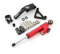 SQNYDH Stabilizzatori Stabilizzatore Ammortizzatore di Sterzo per Moto in Fibra di Carbonio per Ducati Monster 696 Kit Staffa di Montaggio per Stabilizzazione del Controllo dello Sterzo Parte(X-2)